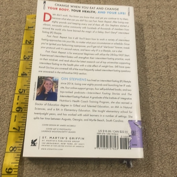 Book- Fast Feast Repeat gin stephens - Picture 2 of 2